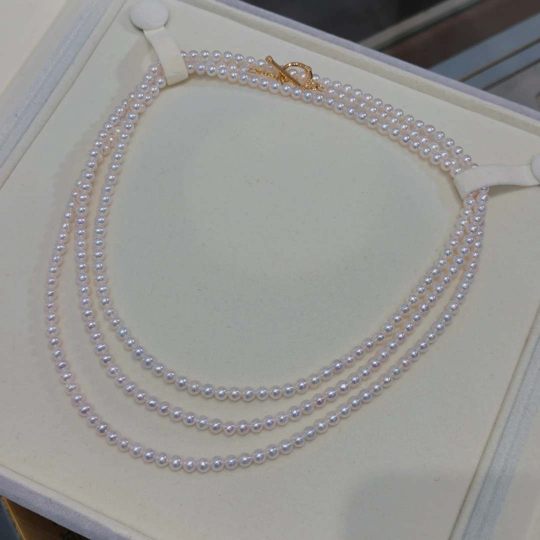 【琉璃】一款多戴/极光品质 经典淡水珍珠毛衣链 4-5mm(120cm)