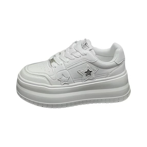 51602  23575真皮厚底小白鞋 （标准尺码）**