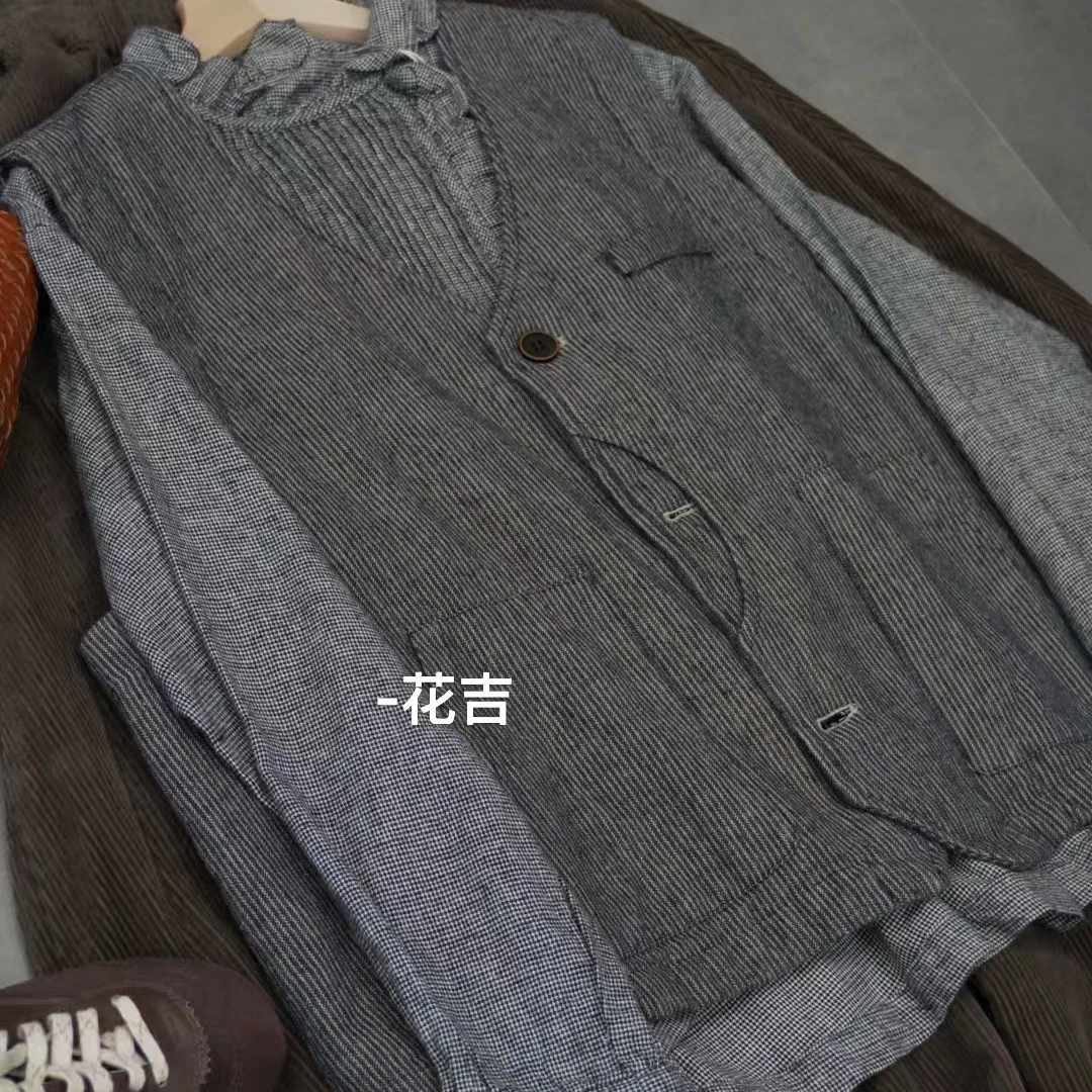 马甲色织白搭马甲灰色