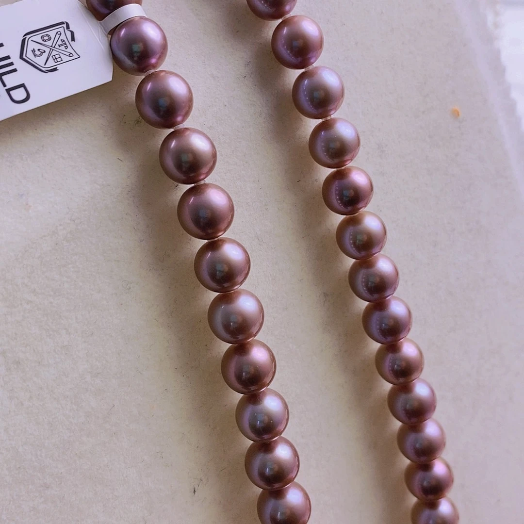 淡水珍珠项链银S925镶嵌