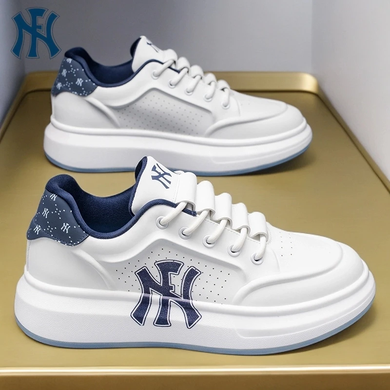 防滑男士时尚休闲鞋低帮透气休闲秋季厚底青少年板鞋软底运动鞋