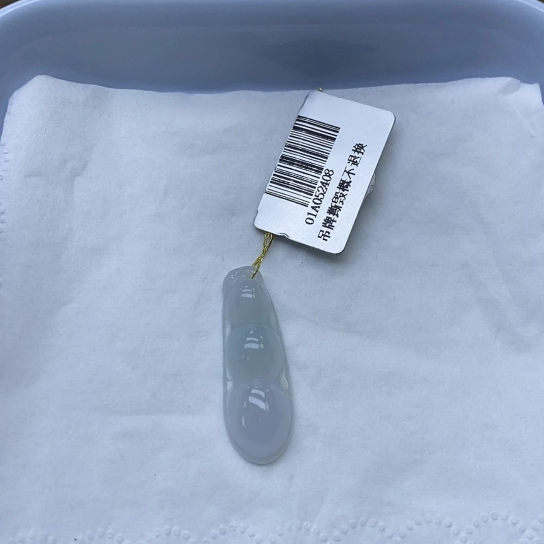 【闪购商品】颈饰未镶嵌翡翠福豆