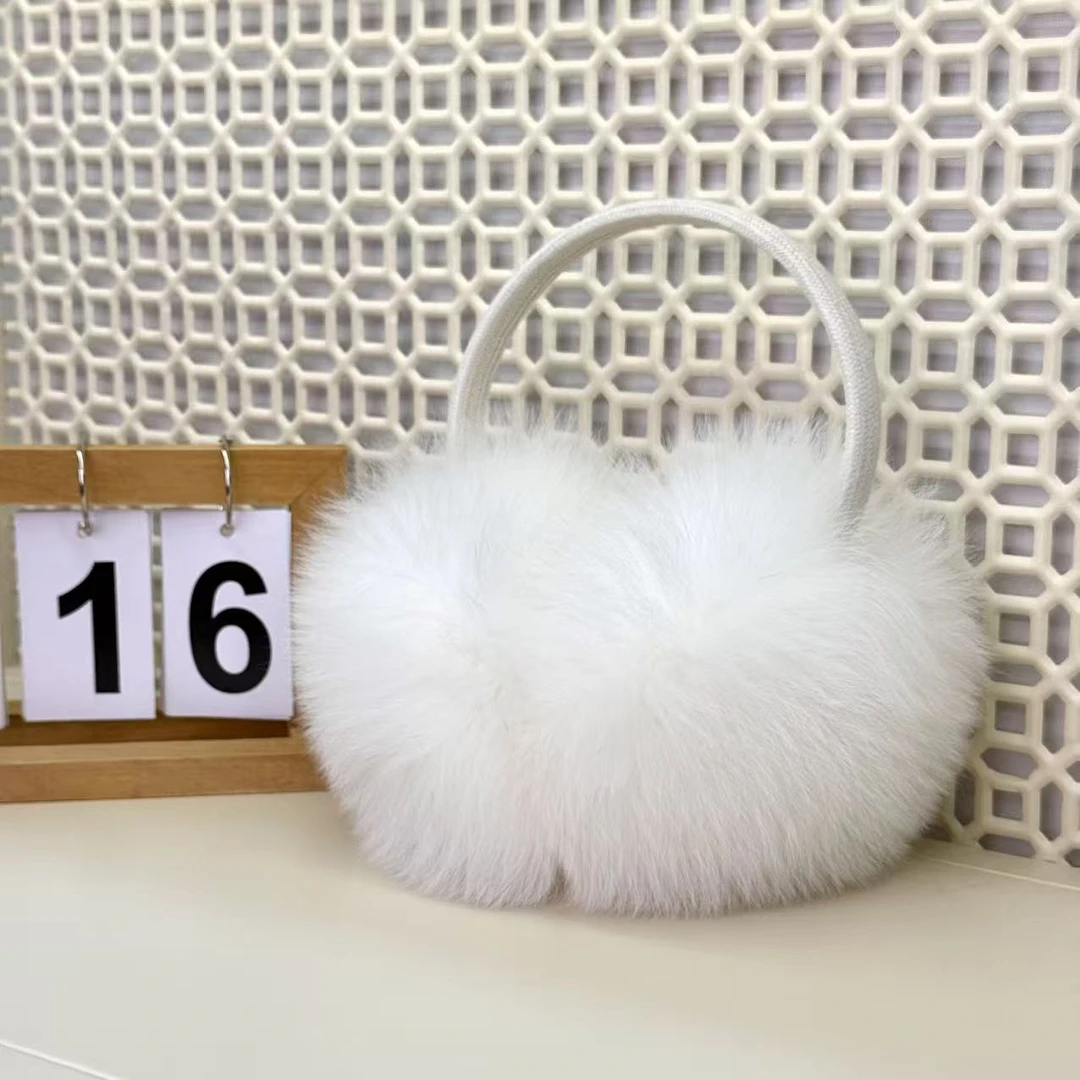 【狐狸毛耳罩】真狐狸毛 韩式百搭保暖毛绒耳罩 防冻耳耳套