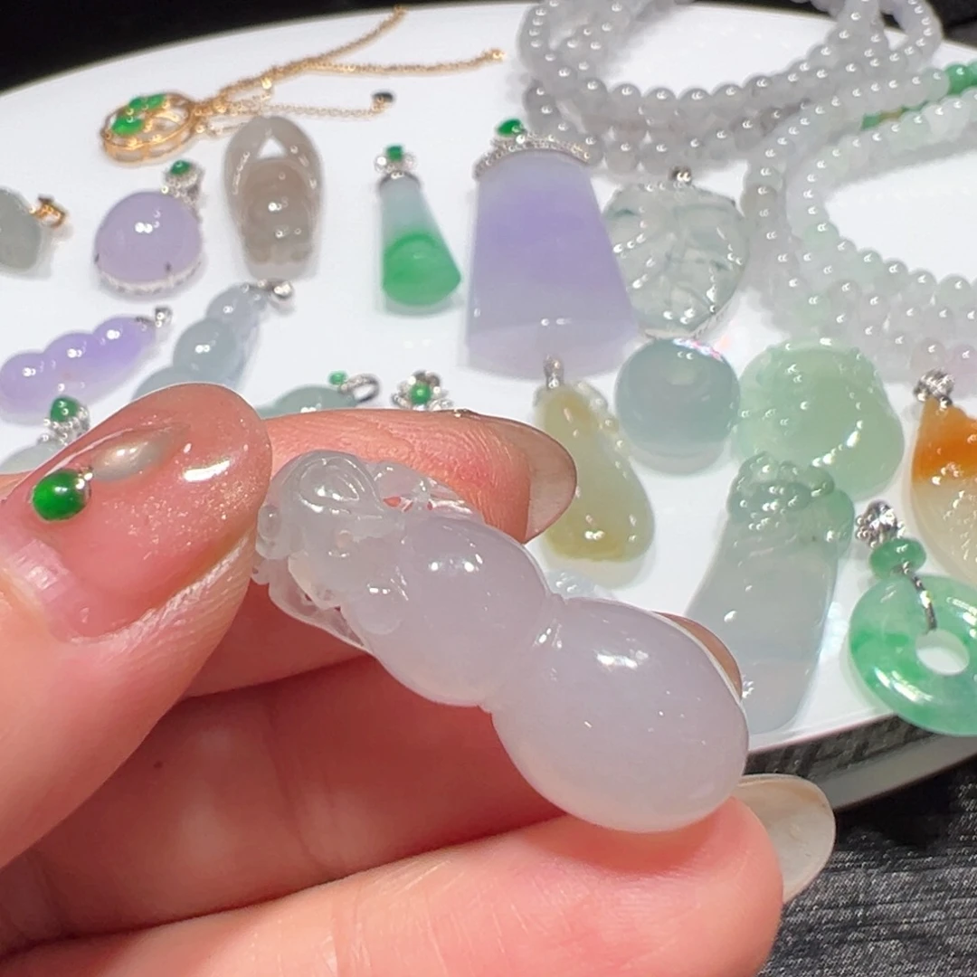 翡翠颈饰未镶嵌钱**锦d吊坠