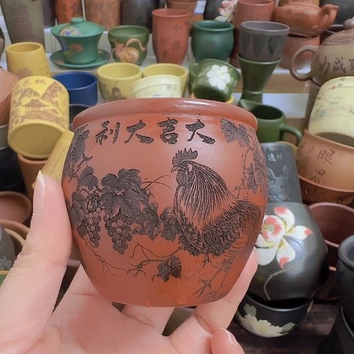 茶杯紫砂紫砂主人杯大放漏！