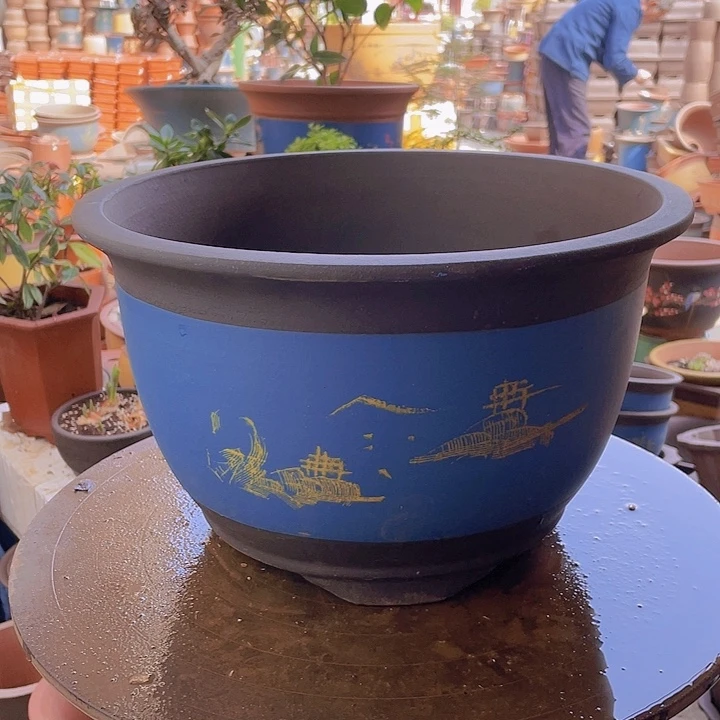 紫砂宜兴紫砂蓝山水36