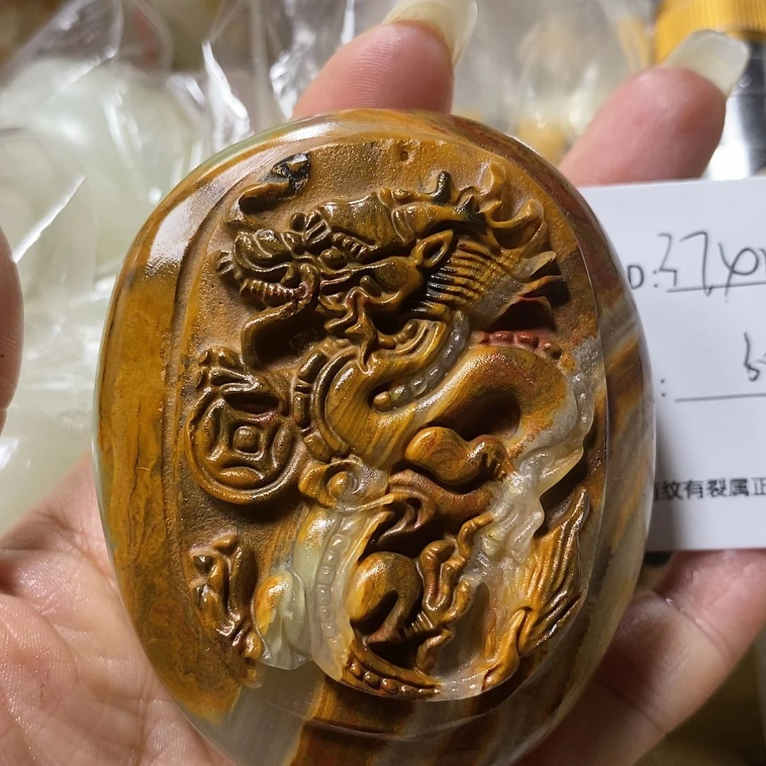 石材用****2古青石手把件