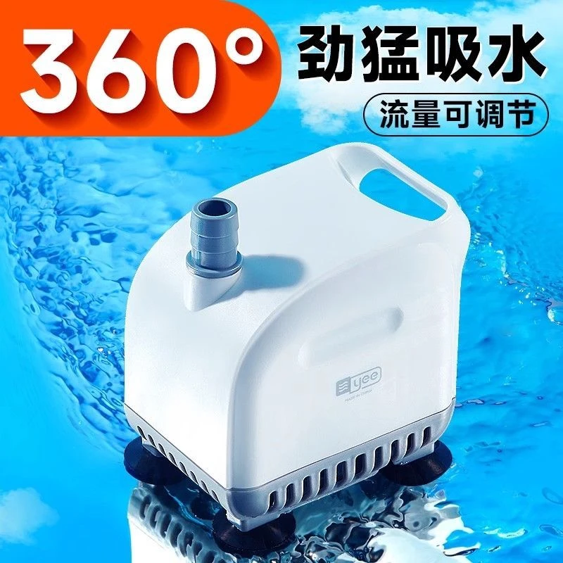yee鱼缸潜水泵超静音循环抽水泵底吸泵换水小型过滤器假山流水泵