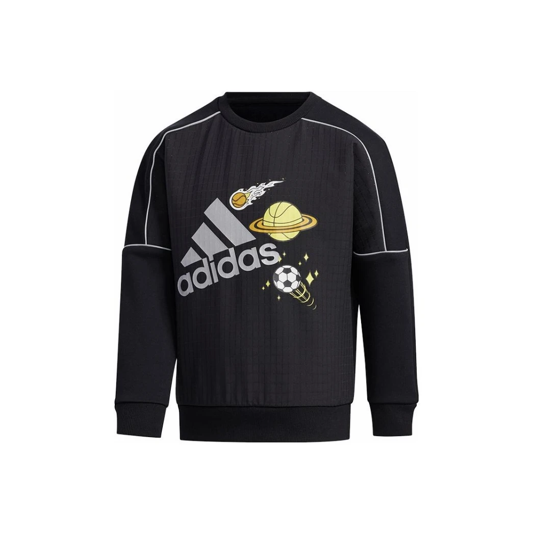 adidas阿迪达斯 黑色 篮球卫衣儿童款 FM9697
