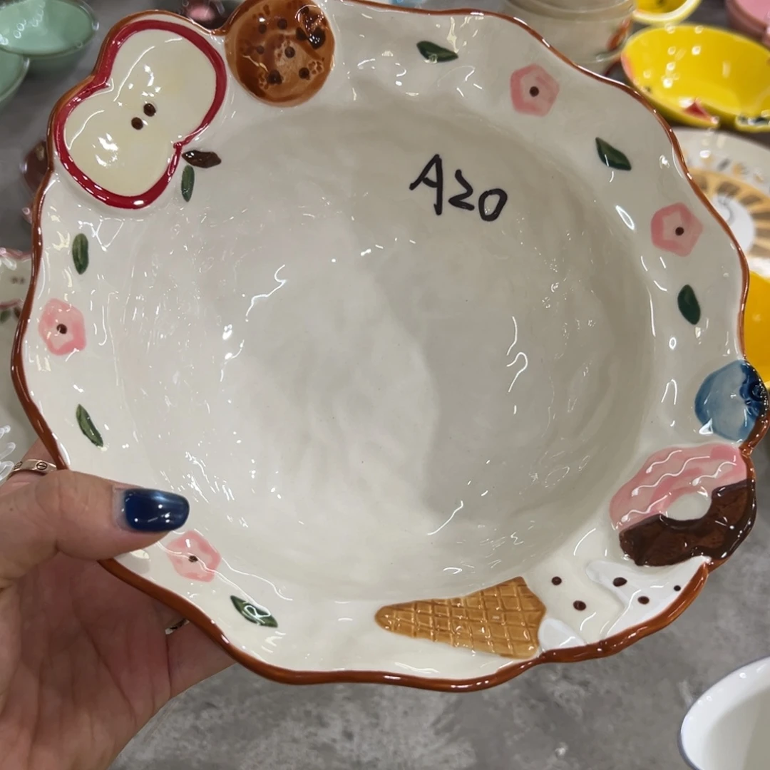 瓷片高温陶瓷釉下彩微瑕