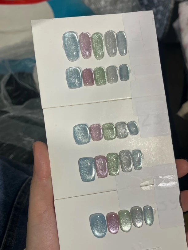 纯手工穿戴甲爆闪款高级感穿戴甲