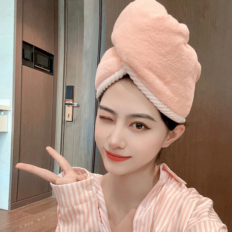 新款法式干发帽成人加大加厚强力吸水速干护发一片式包头干发毛巾