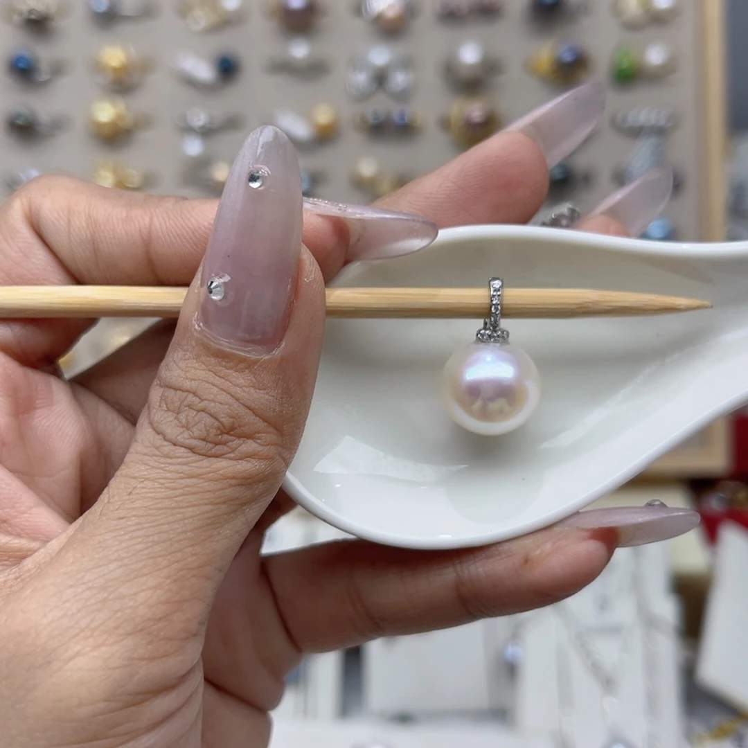 梦***呀银S925镶嵌淡水珍珠戒指