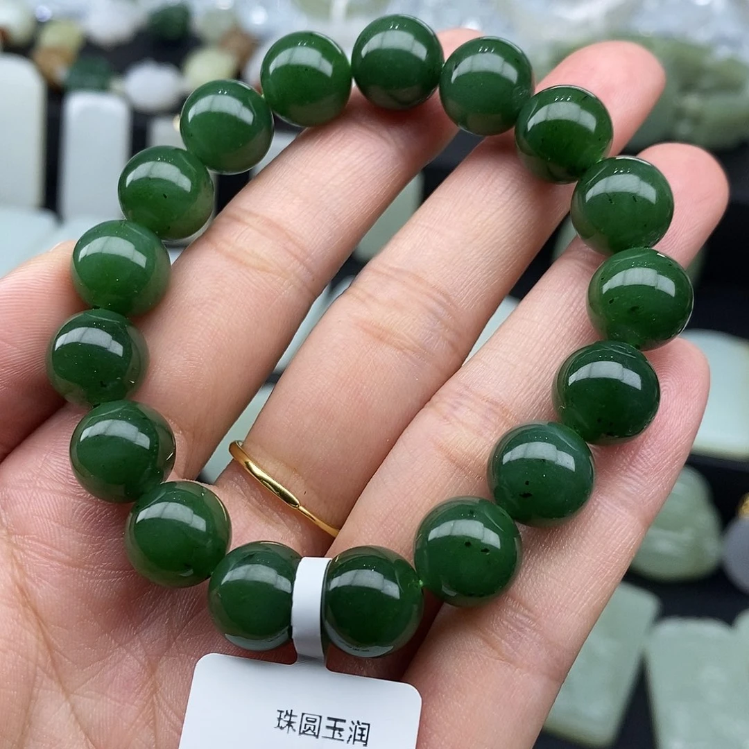和田玉（碧玉）未镶嵌手串