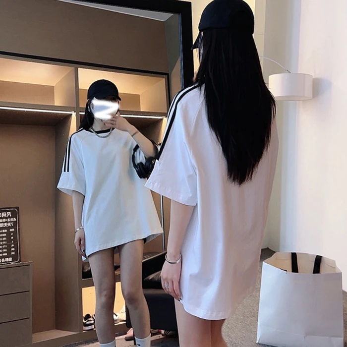 立体裁剪遮肉显瘦夏季t恤男女时尚休闲百搭宽松圆领半袖潮流ins