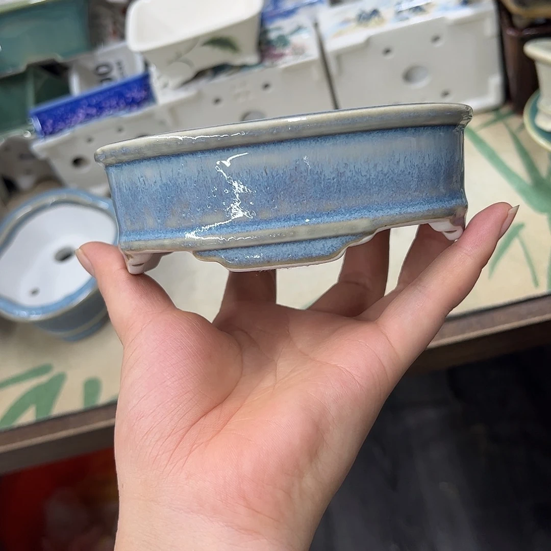 紫砂花盆112号瑕疵13/10/4cm窑变