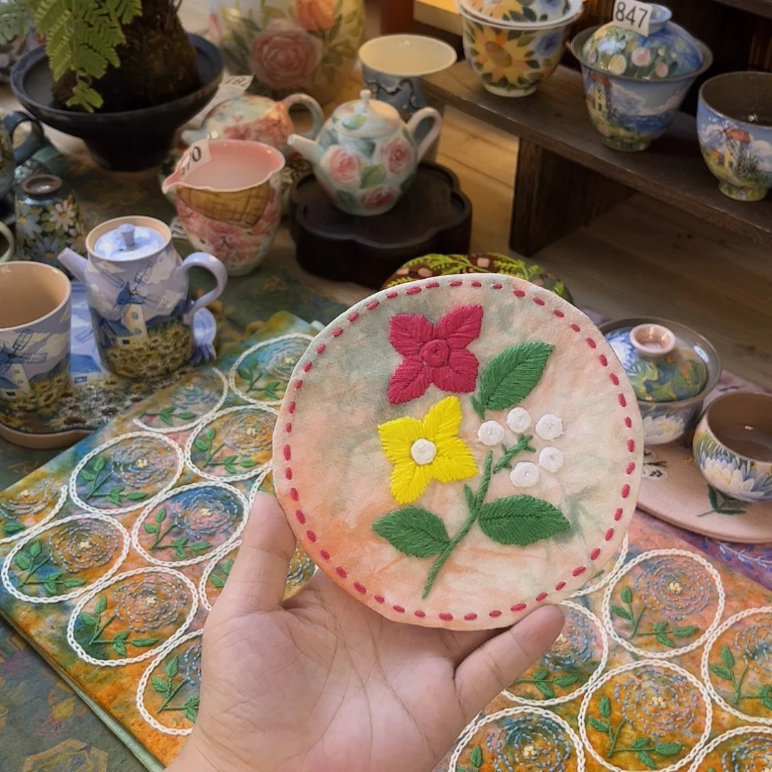 刺子绣壶垫美价～～