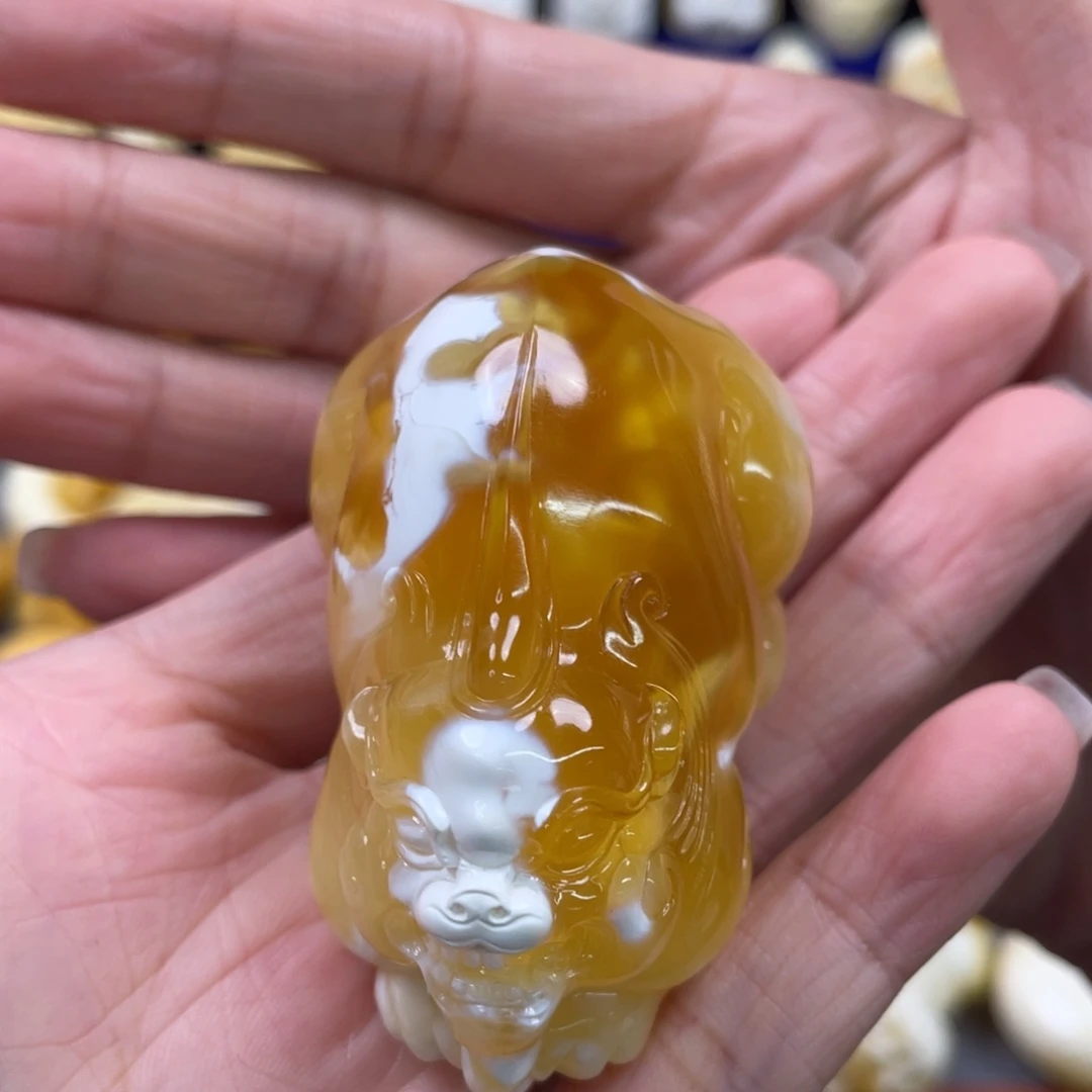 裸石蜜蜡未镶嵌琥珀蜜蜡貔貅吊坠