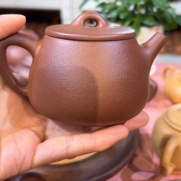 茶壶紫砂紫泥高瓢240c c