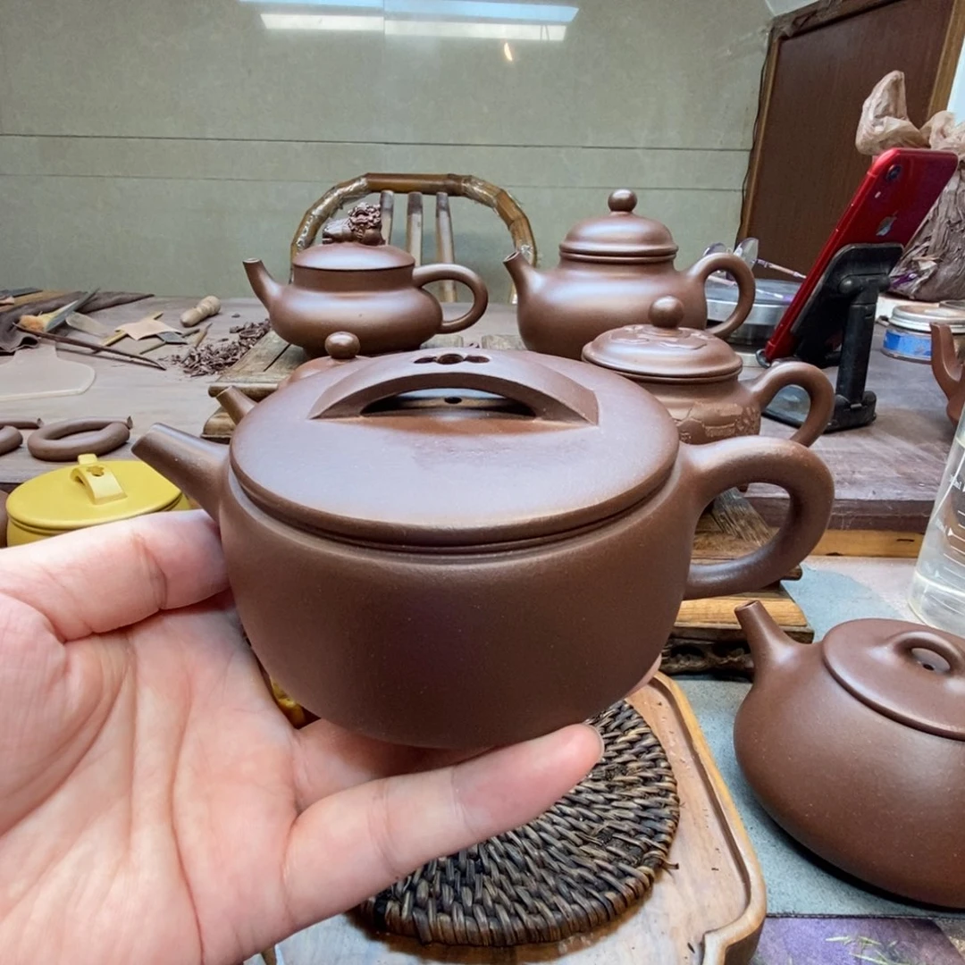 紫砂茶壶汉瓦壶（原矿底槽清180cc）