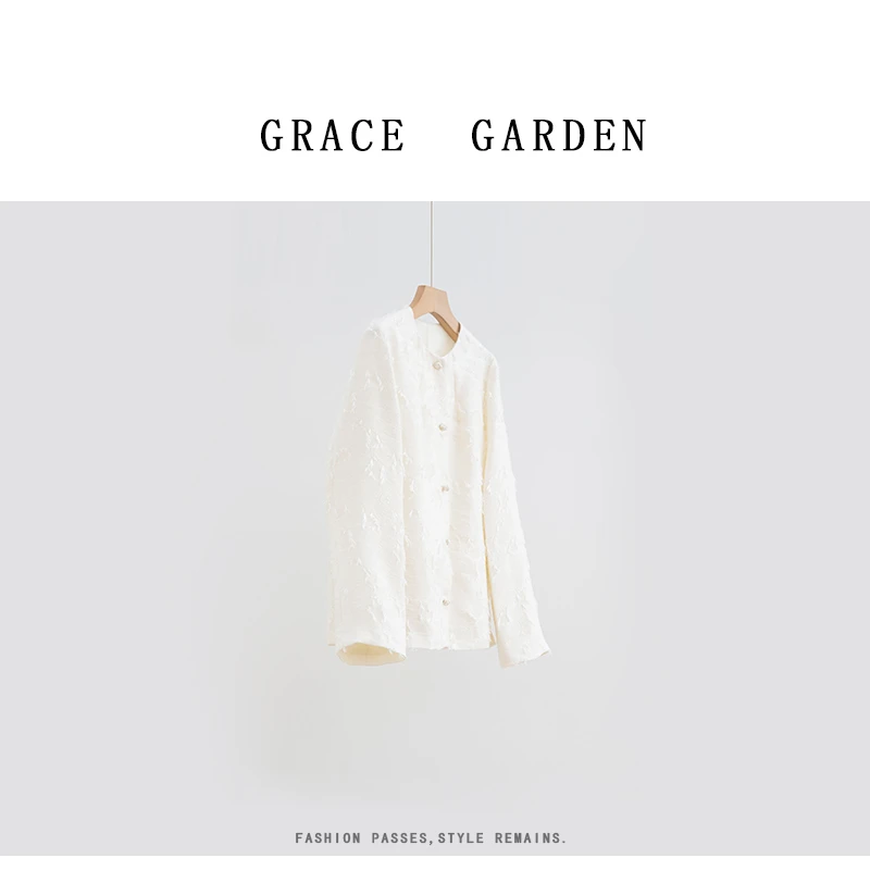GRACE GARDEN【疏影！】中式风重工浮雕剪花外套MF5A2511
