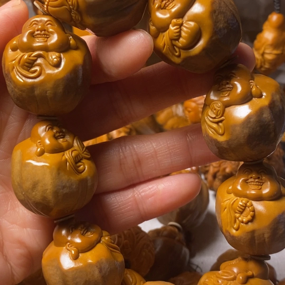 x***存手串/手链橄榄核精品包衣大弥勒