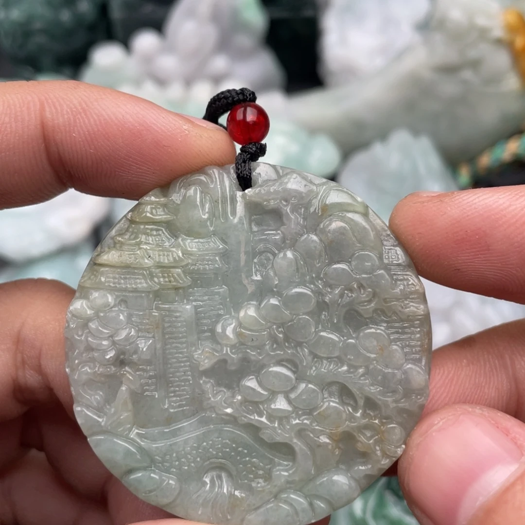 翡翠未镶嵌吊坠(不含链)