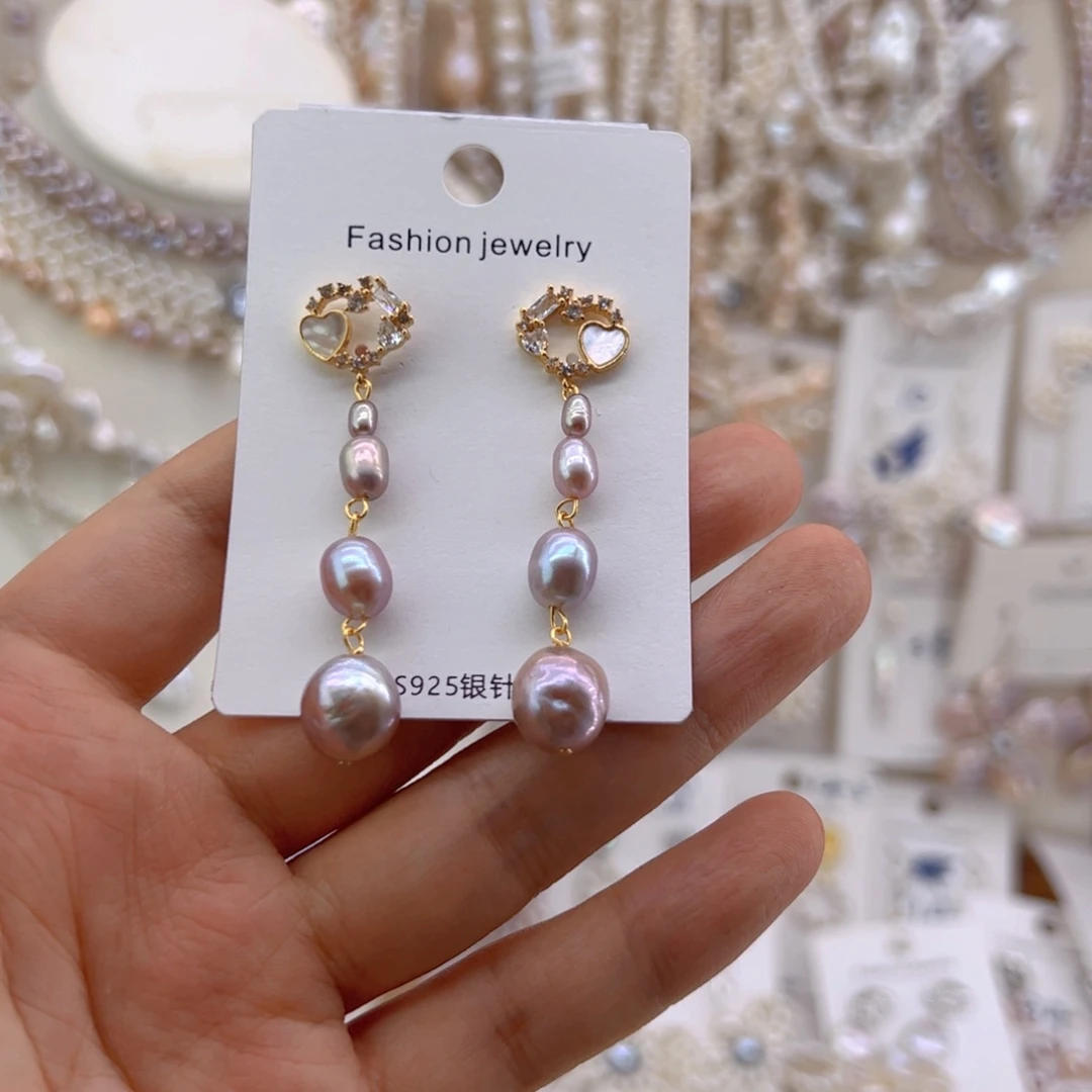 未镶嵌淡水珍珠耳饰