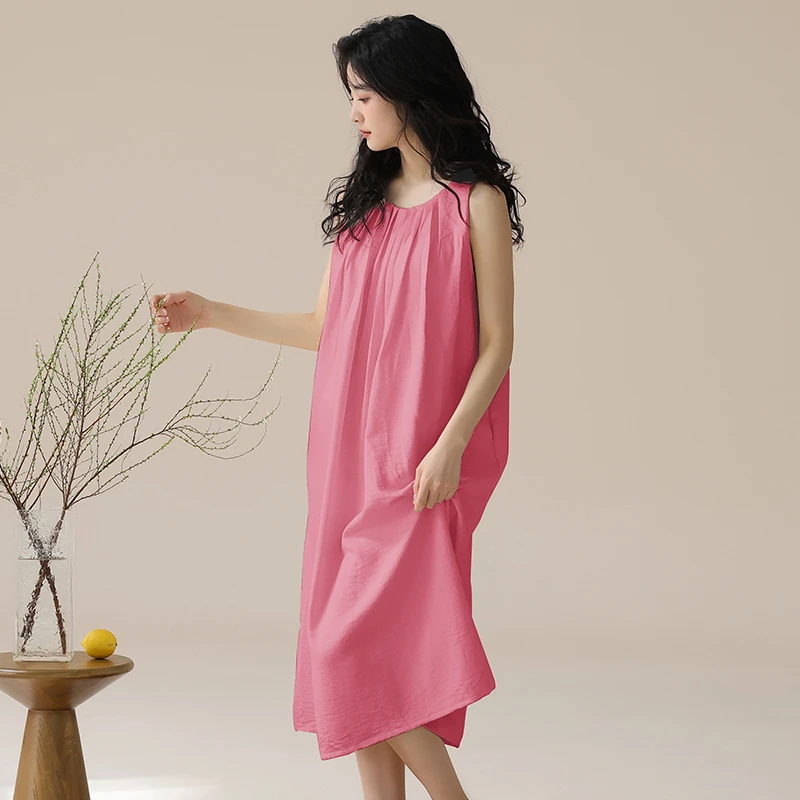 甜美可爱睡裙女夏季吊带睡衣2025新款云朵棉睡裙吊带睡衣带胸垫夏