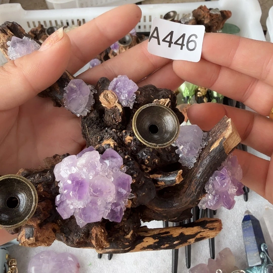 水***冰未镶嵌颈饰紫晶443