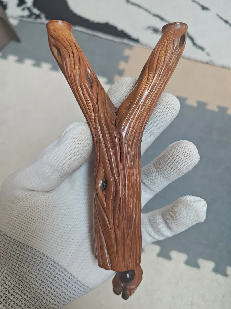 手工定制火琉璃飞虎弹弓中式创意雕刻复古装饰品