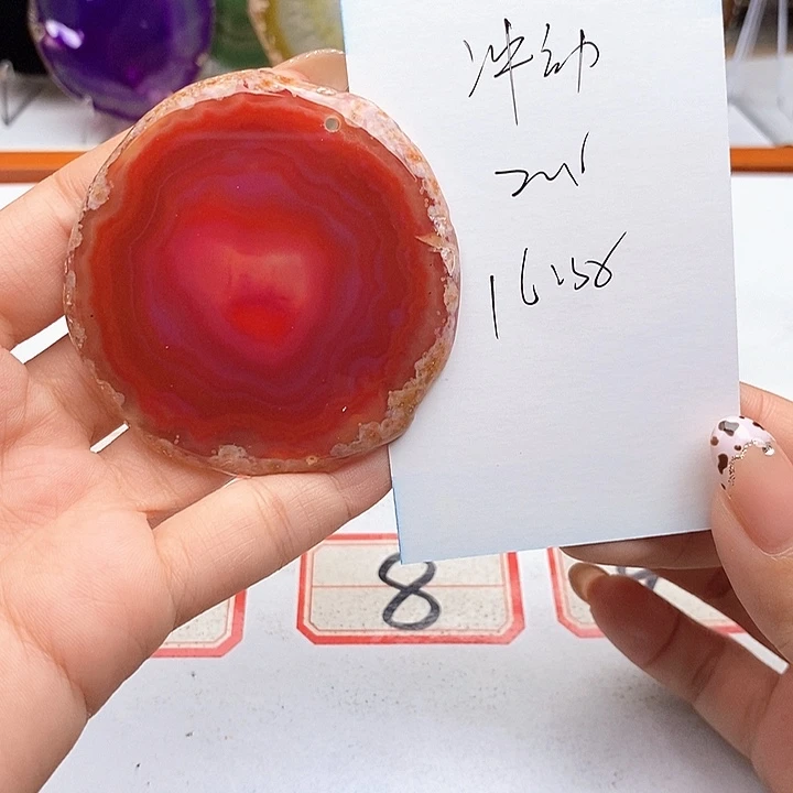 冲***鬼玛瑙/玉髓未镶嵌颈饰