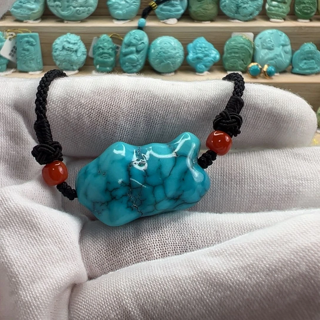 未镶嵌绿松石随形18.2mm