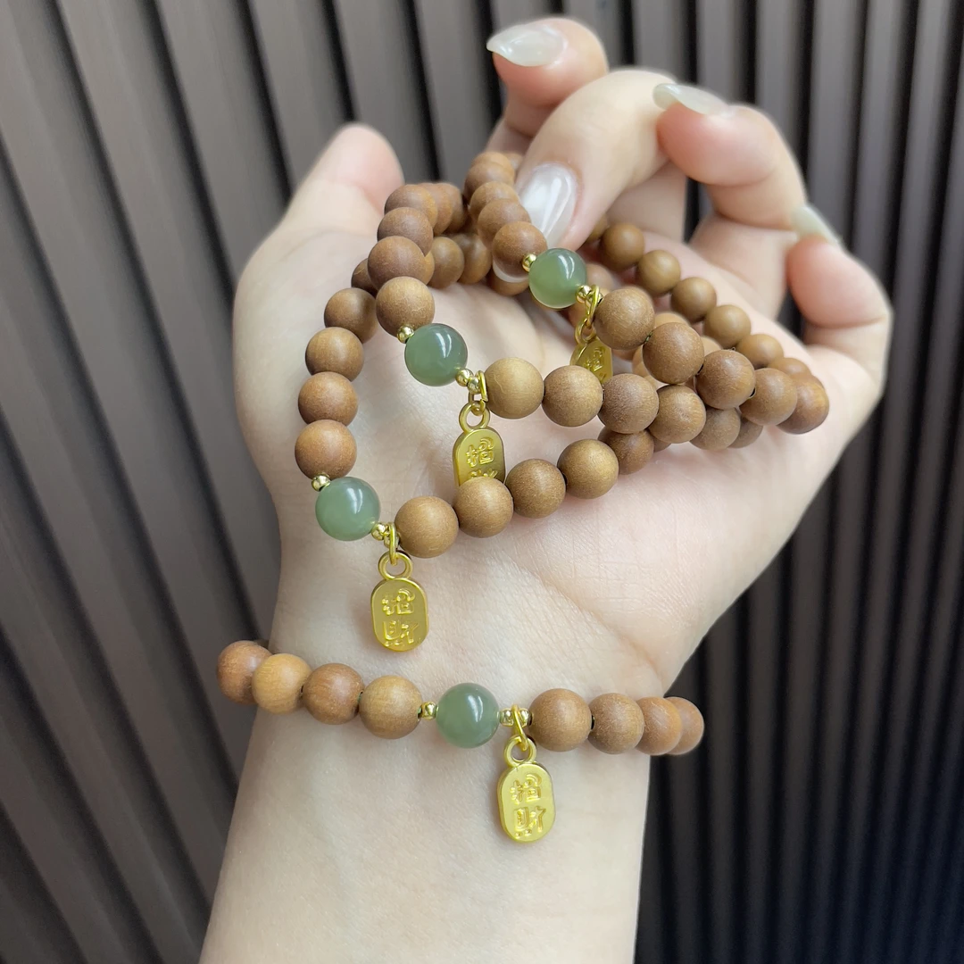 天然和田玉湖水手串多样性发货拍一发一