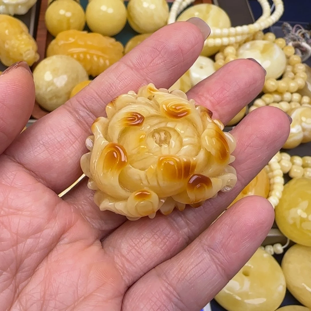 蜜蜡颈饰未镶嵌天然蜜蜡