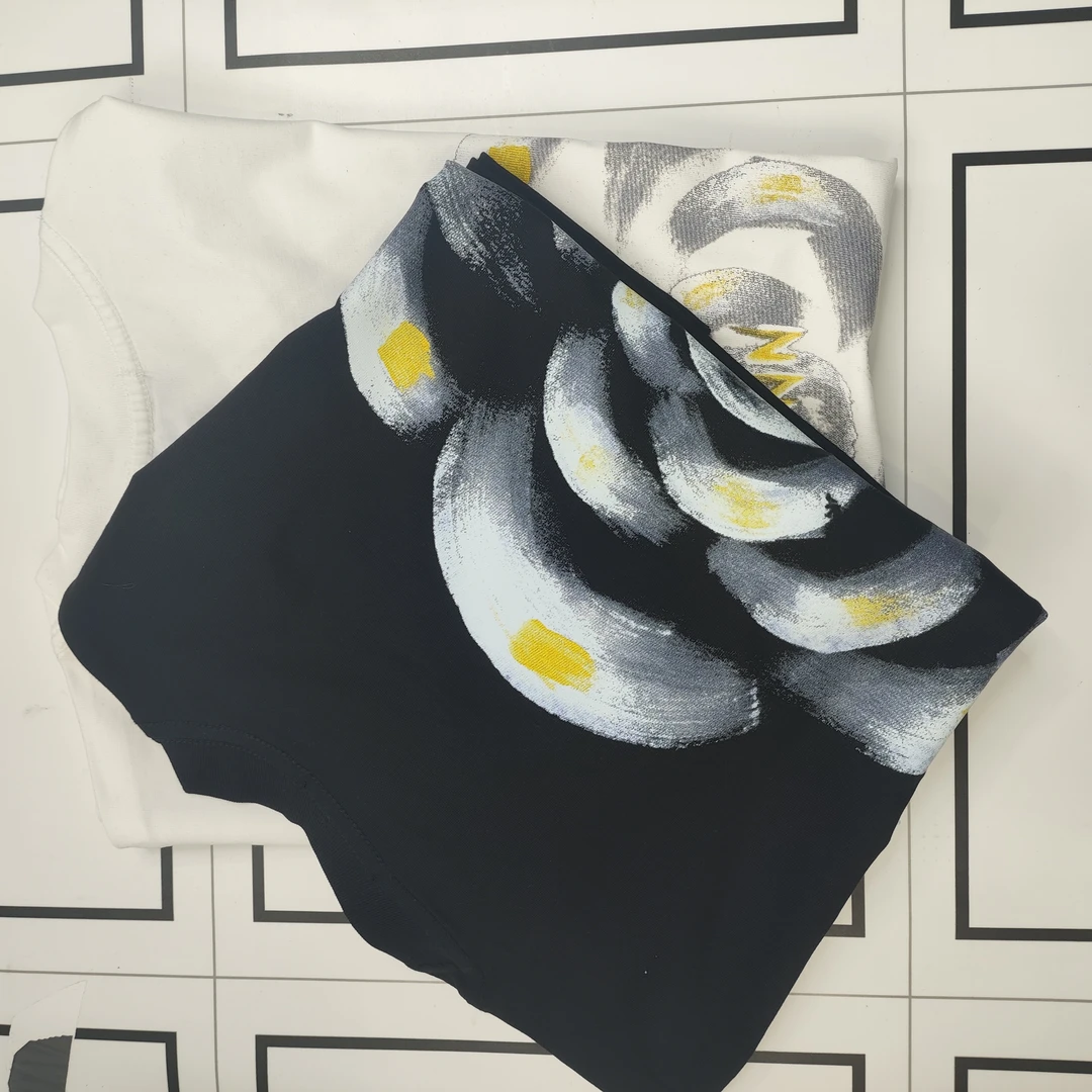 【3号链接】夏季新款玫瑰素描时尚百搭圆领短袖T恤情侣款休闲T恤