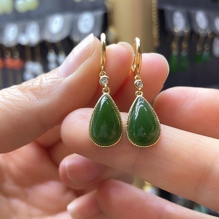 和田玉银S925镶嵌颈饰