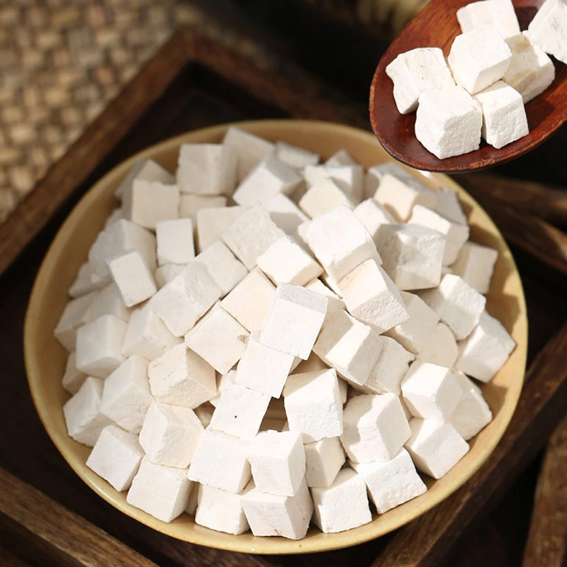 【聪爸精选】茯苓丁500g主营新货中心丁 白茯苓茯苓块伏苓干