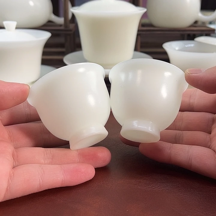 2杯: 隐唐窑系列/璞玉素烧自生釉65ml反口客杯