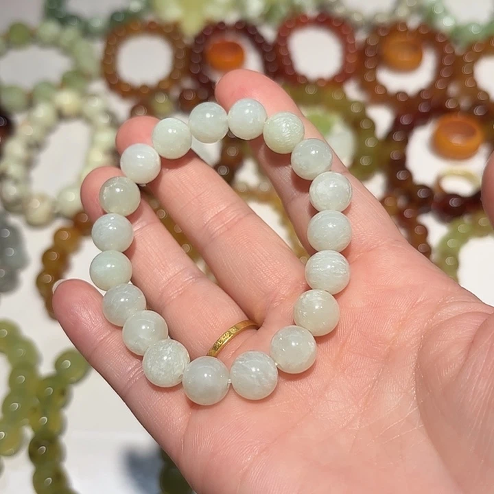 未镶嵌蛇纹石玉手串