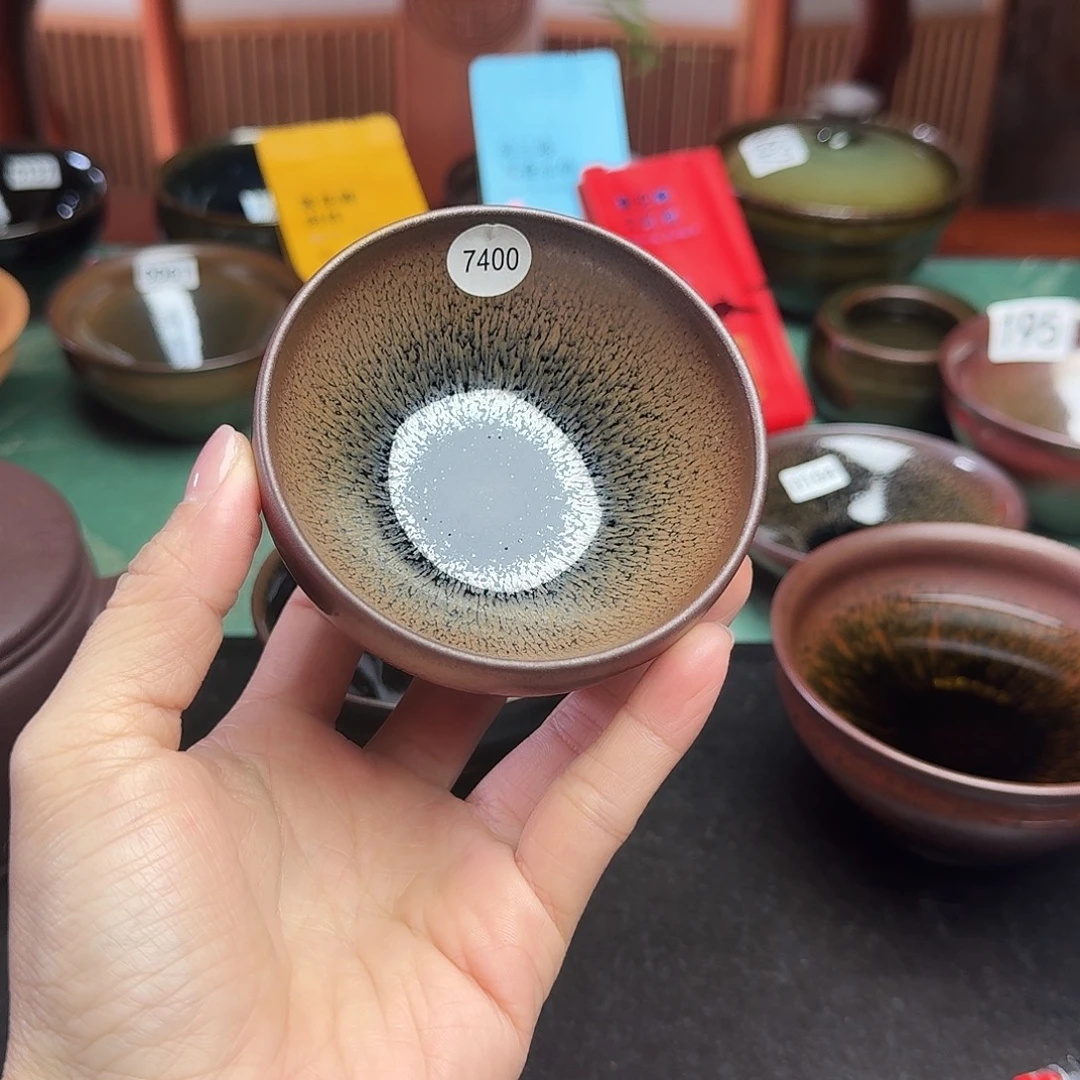 茶盏7400 柴烧手工主人杯