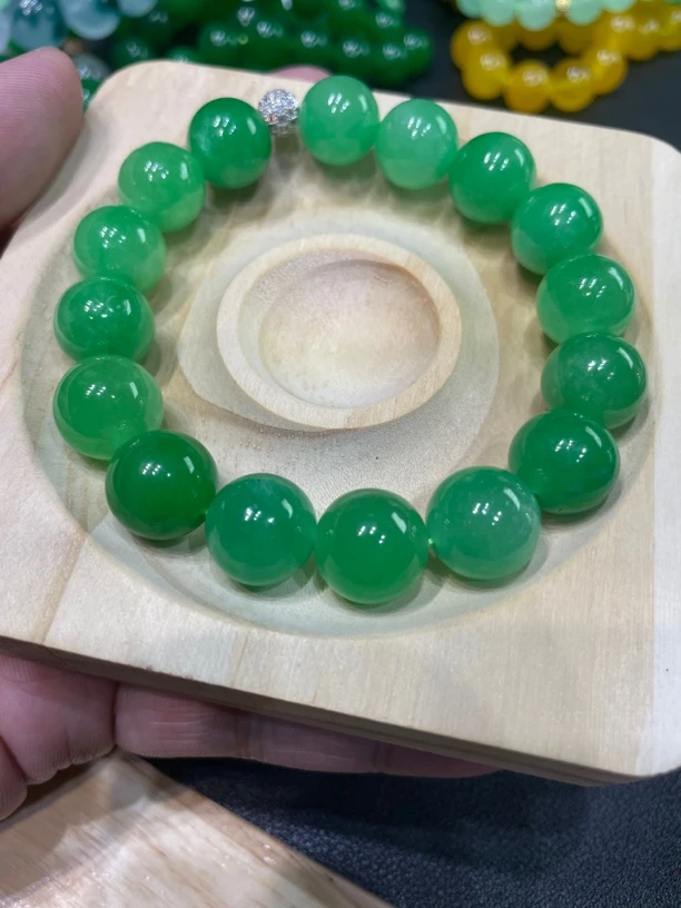 缅料满阳绿珠珠/单珠 /4-20mm/