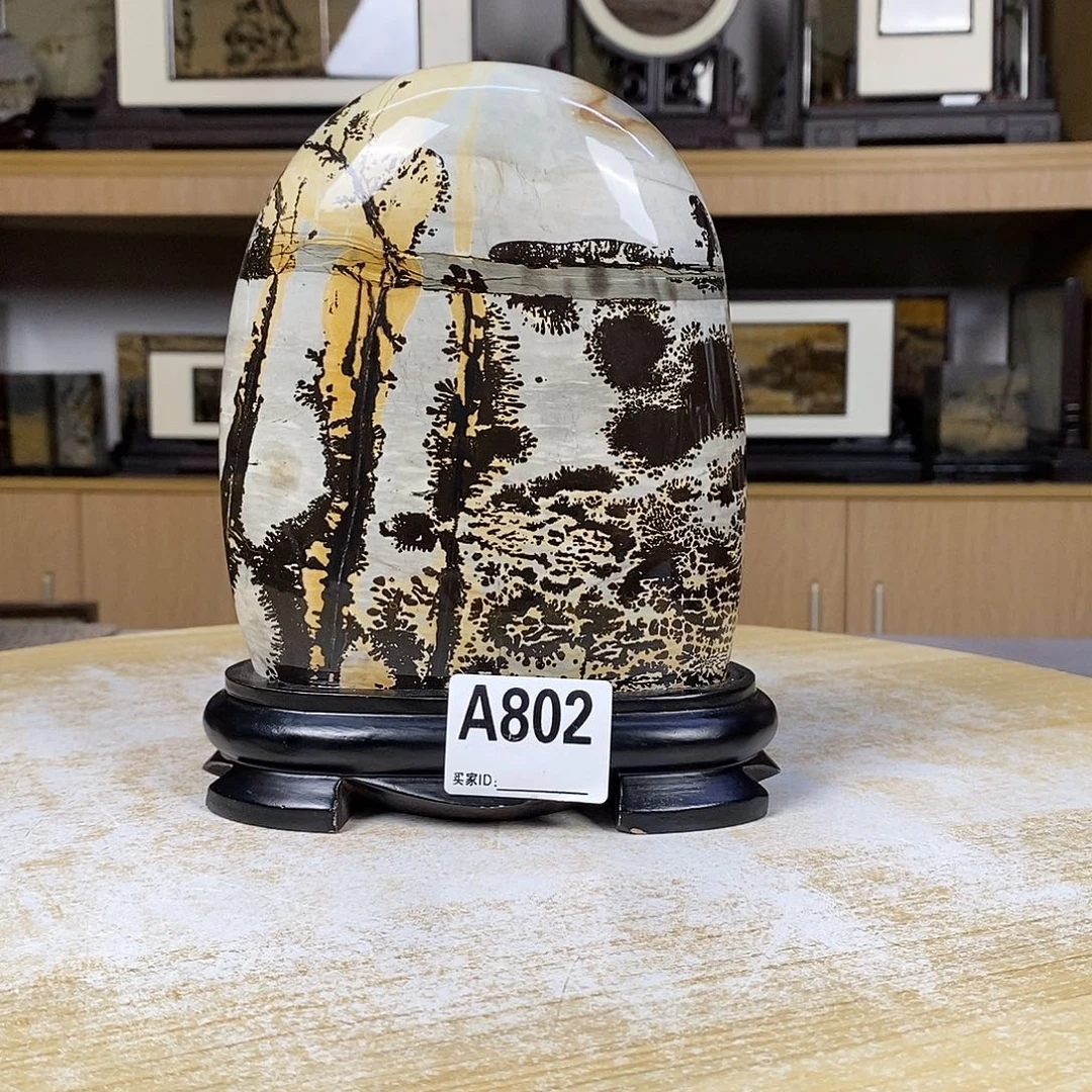 印石昌化石广西国画石摆件