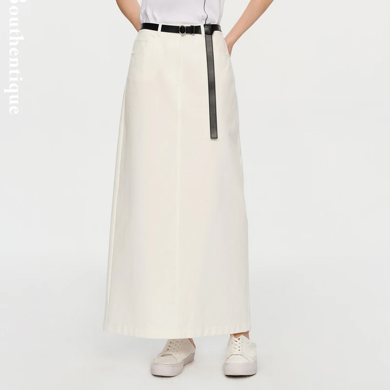 Bouthentique新疆长绒棉精致时尚开衩长裙225131S1C11