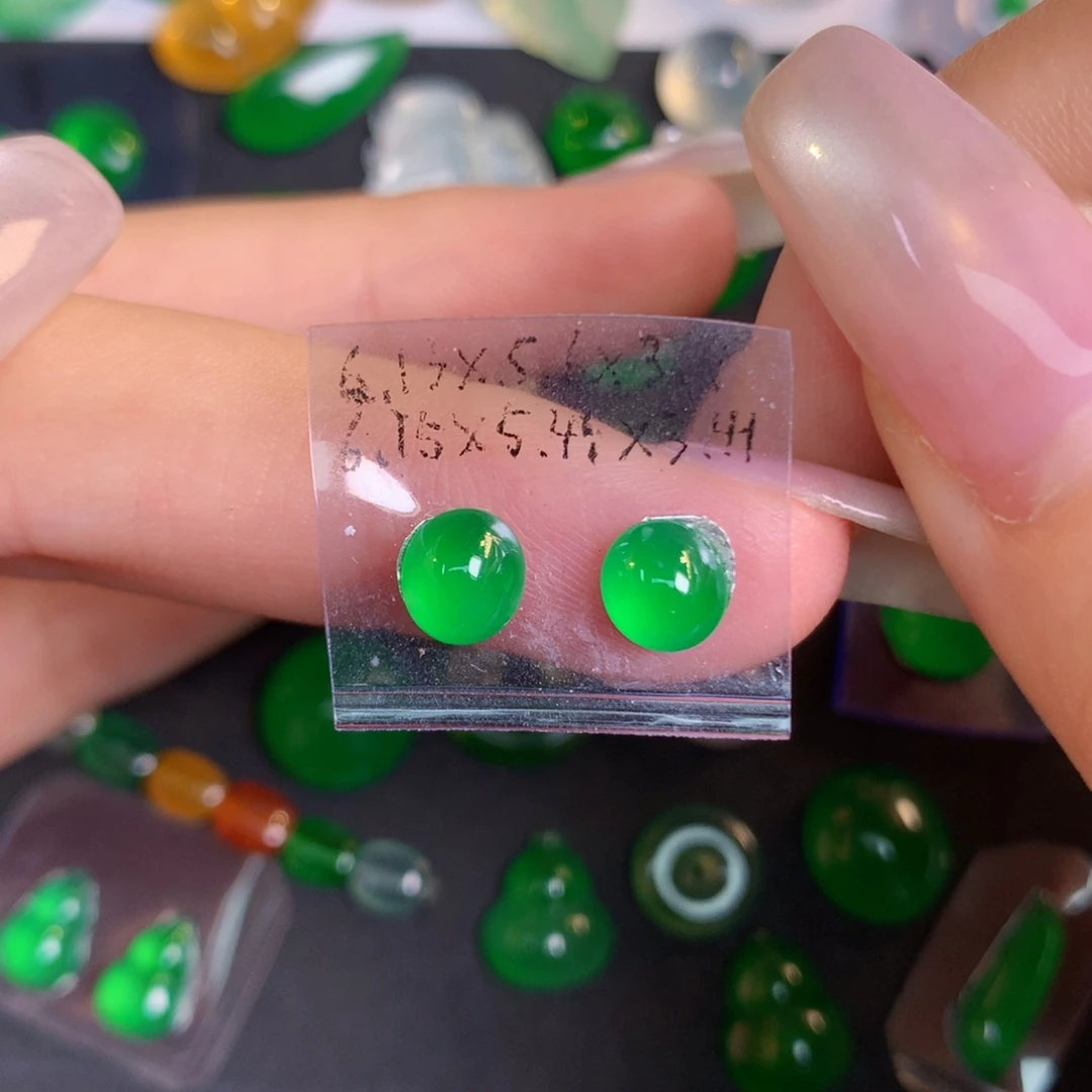 翡翠裸石翡翠翡翠6.13-5.6-3.4