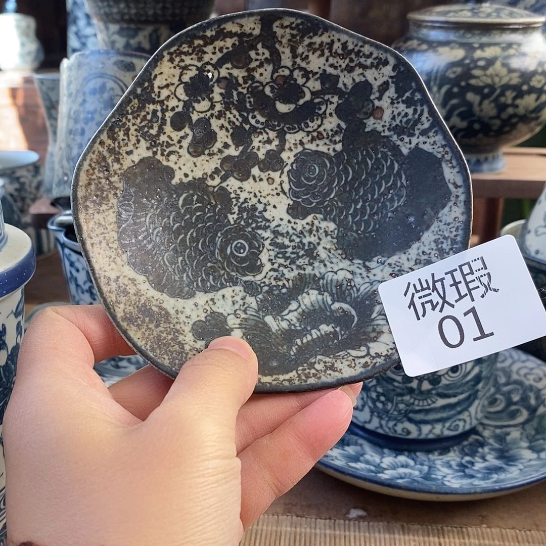 陶手工手绘青花高温陶瓷