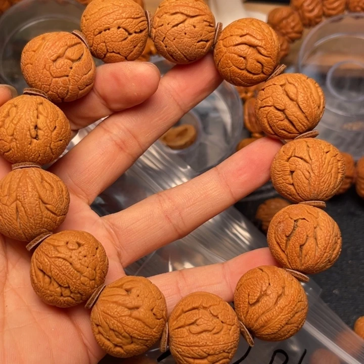 桃核手串龙纹桃核45