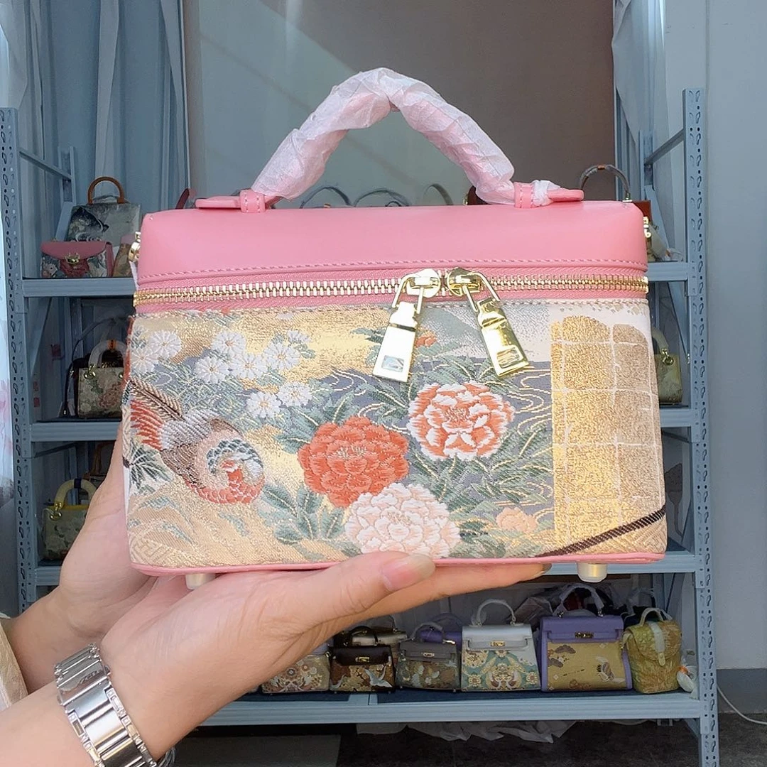 织物桑蚕丝非遗唐锦饭盒包