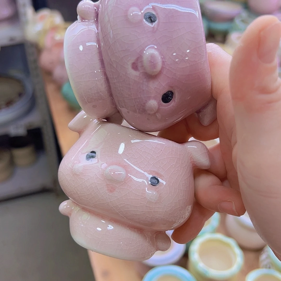 陶瓷花盆当场满12包邮