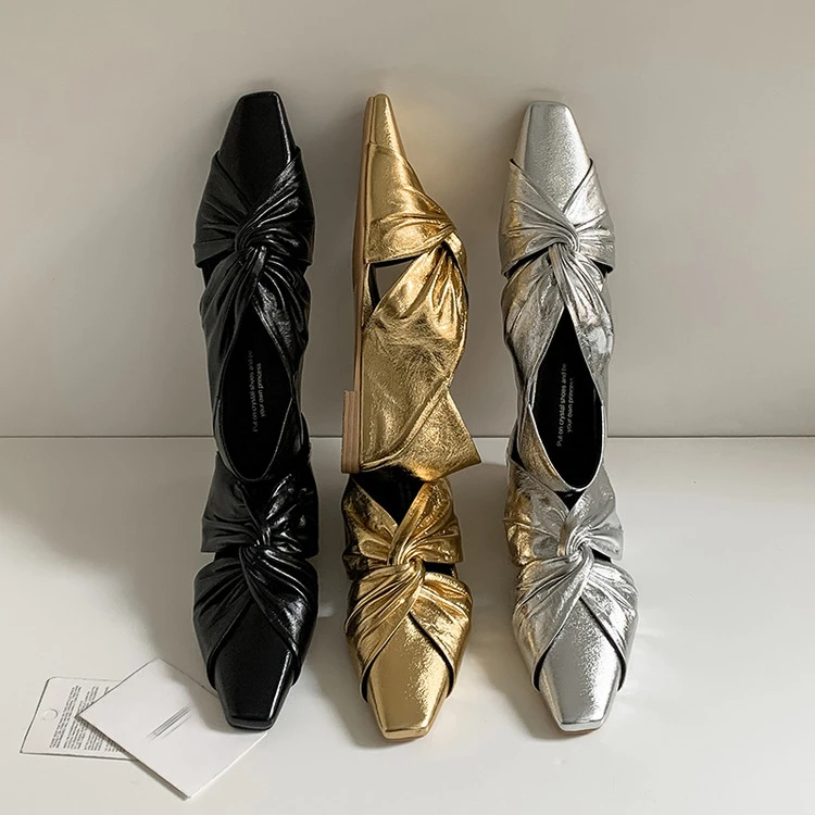 跟高3.5cm/34-39/尖头法式浅口低跟单鞋网红气质鞋子女